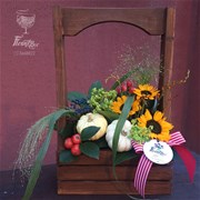 WoodBox & Flowers A023